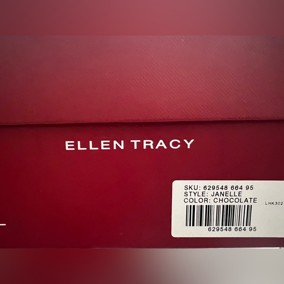 NIB VTG Ellen Tracy 'Janelle' Sandal in Chocolate Size 9 - Picture 2 of 11